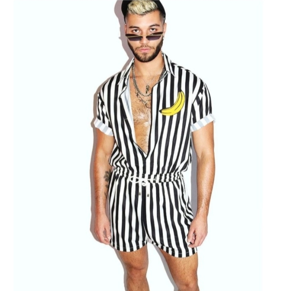 Bananas Stripe Romper